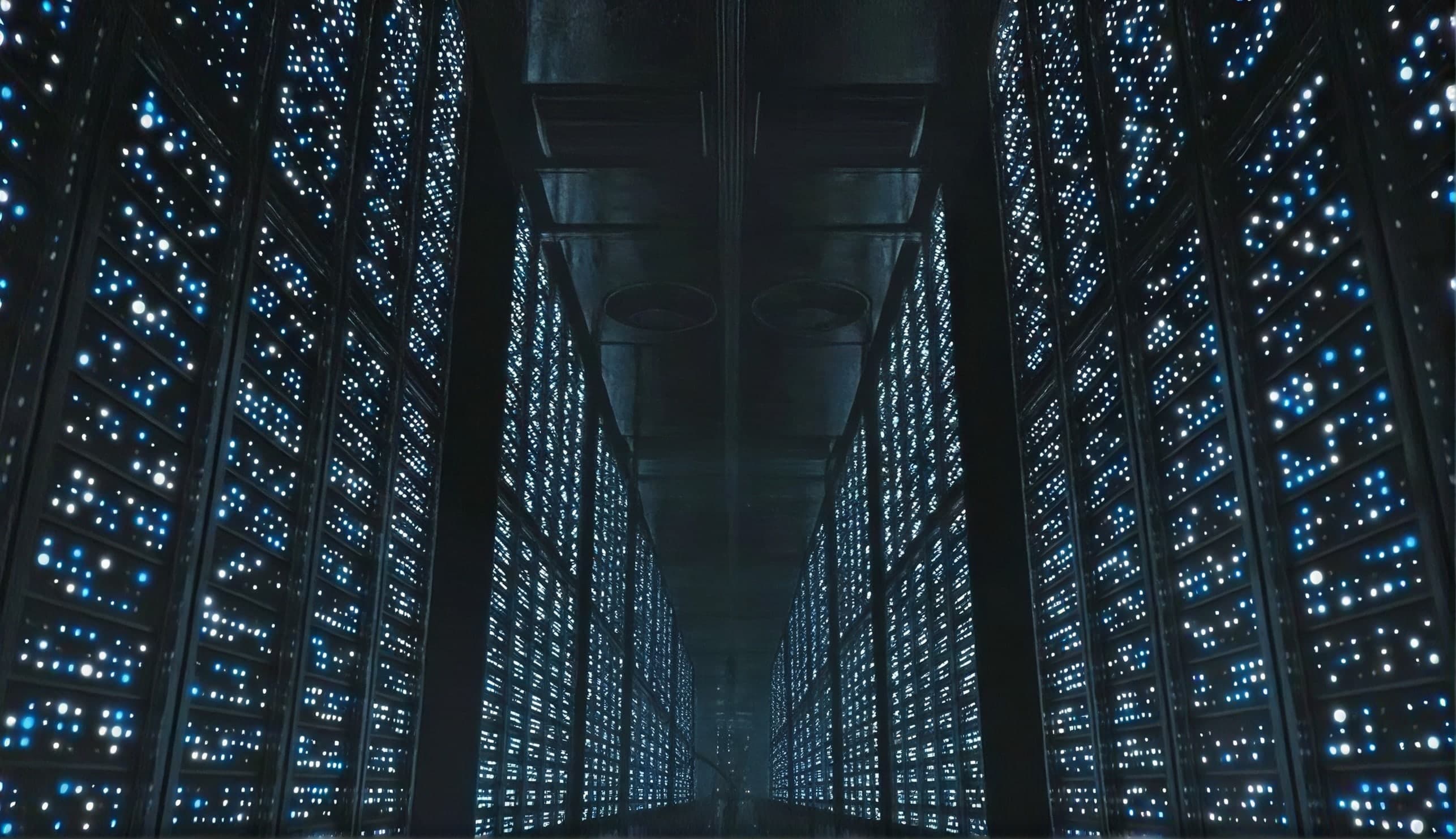 AI infrastructure and server racks